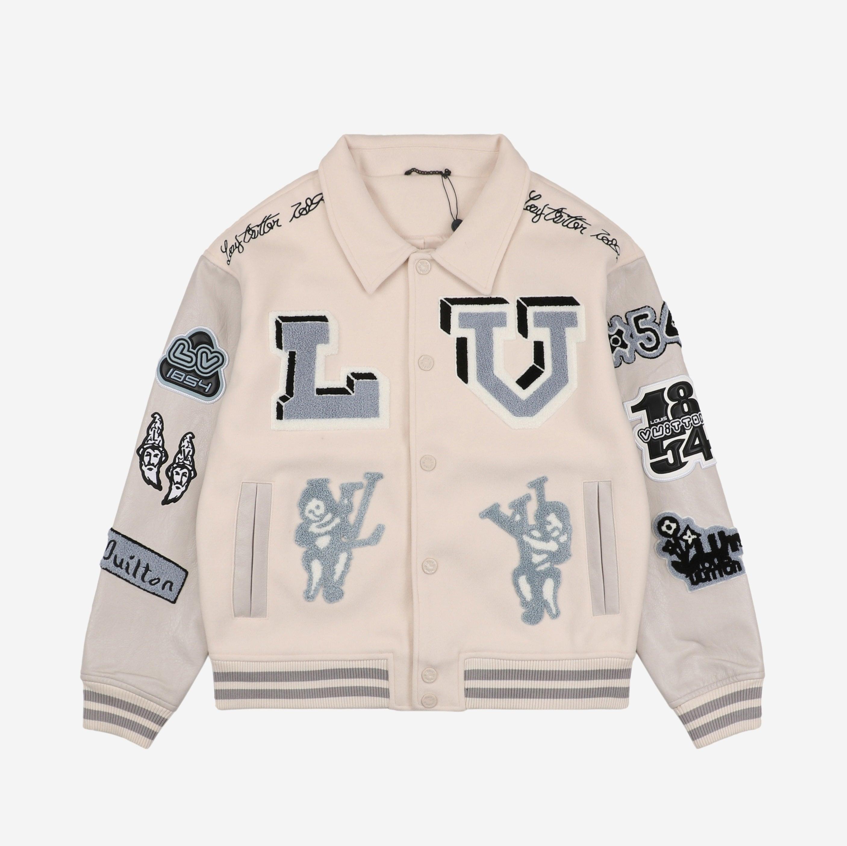 Louis Vuitton 2023 Playground Varsity Jacket w/ Tags - White Outerwear,  Clothing - LOU732542