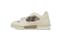 LOUIS VUITTON TRAINER " MONOGRAM FLOWER BEIGE "