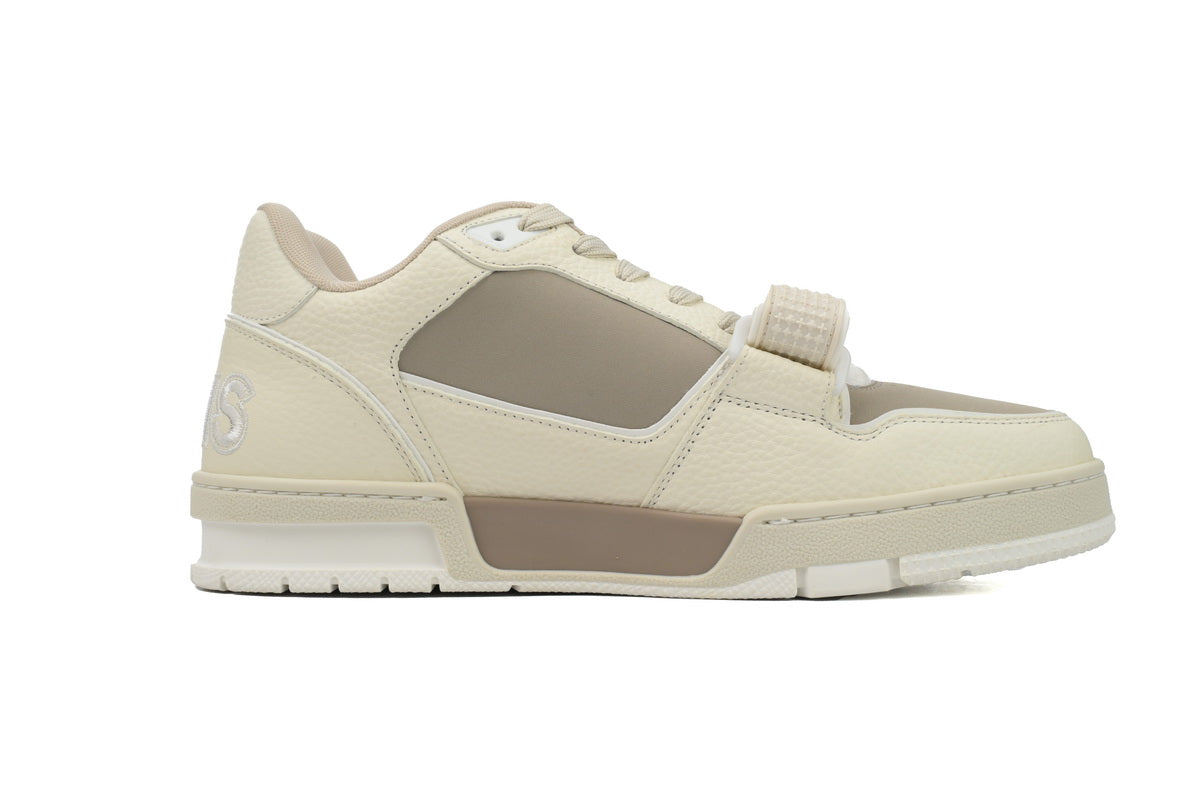 LOUIS VUITTON TRAINER " MONOGRAM FLOWER BEIGE "