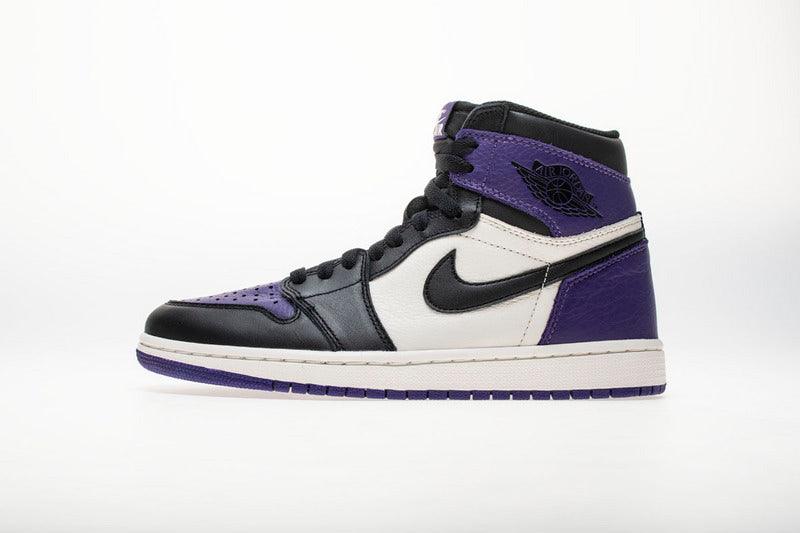 Purple and Black Air Jordan 1