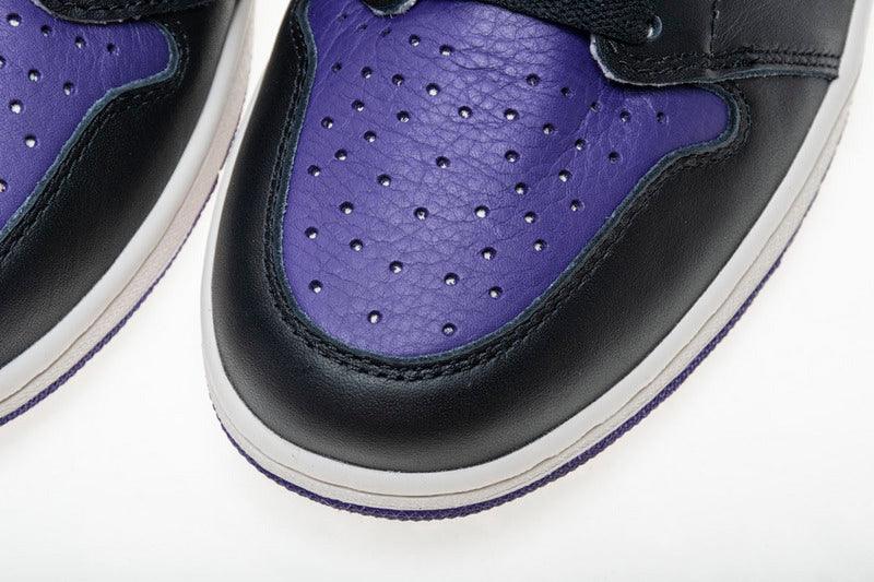 Purple and Black Air Jordan 1