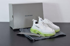 BALENCIAGA TRIPLE S '' WHITE/ GREEN FLUO "