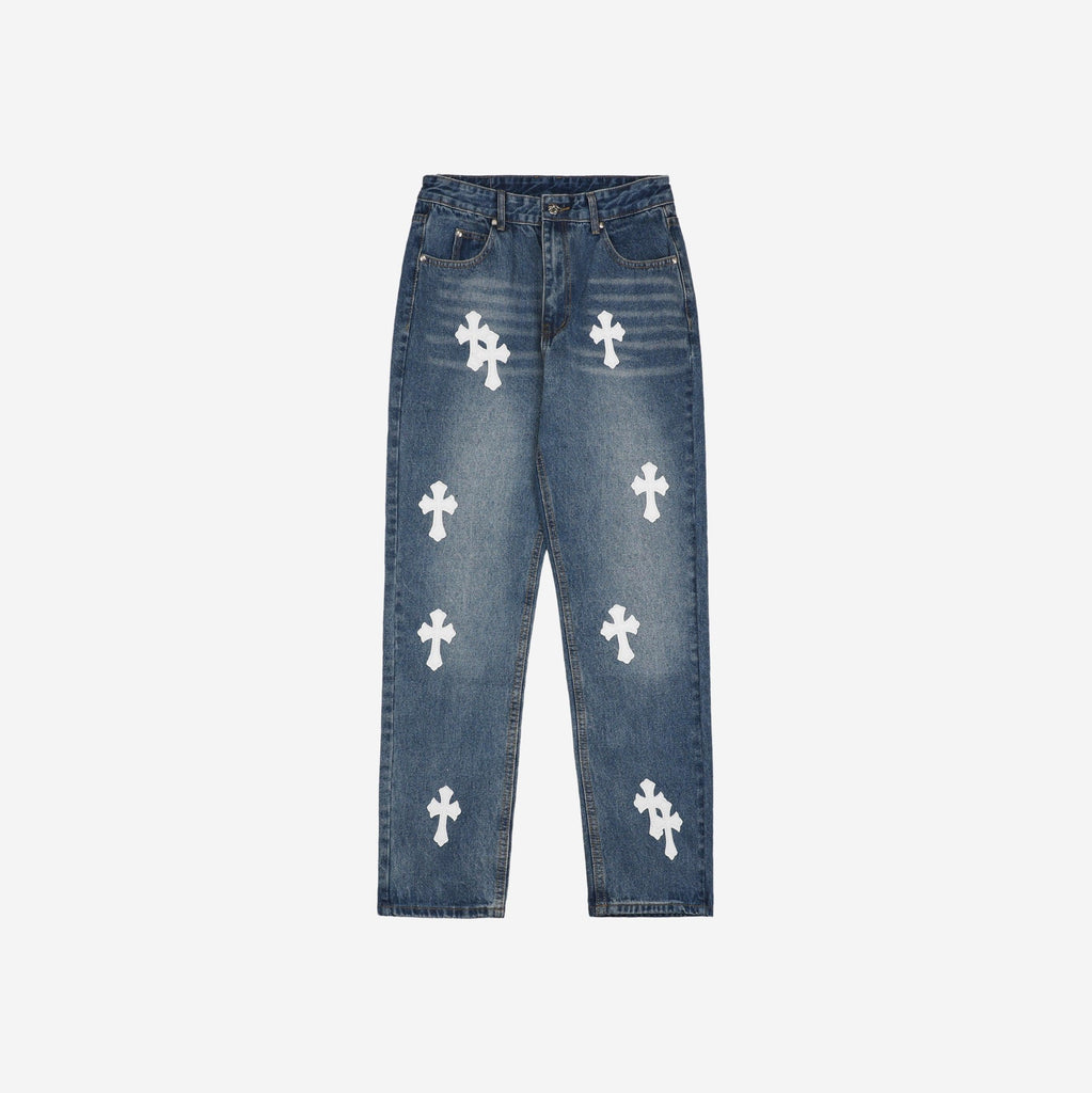 CHROME HEARTS 21FW DENIM CROSS *BLUE/WHITE* – BLVCX