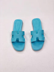 HERMES SLIPPERS *LIGHT BLUE*