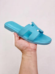 HERMES SLIPPERS *LIGHT BLUE*