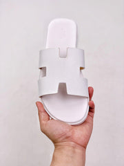 HERMES SLIPPERS *WHITE*