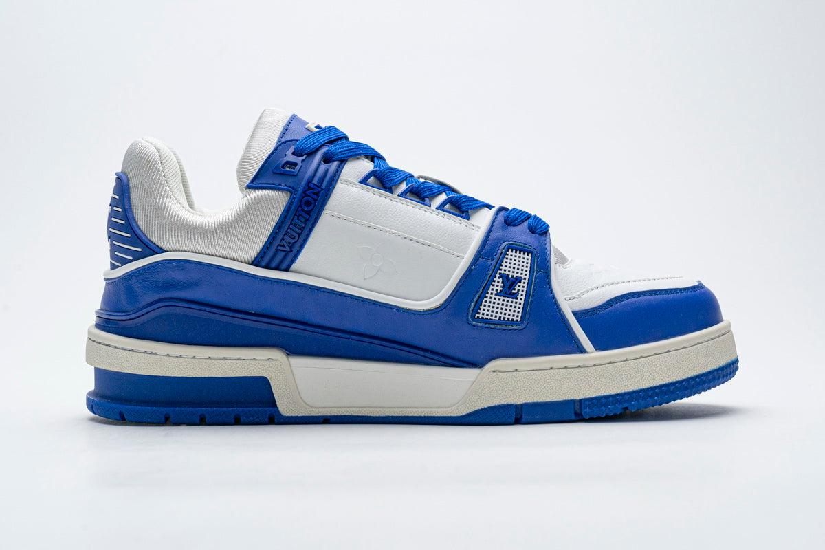 Louis Vuitton Trainer Sneaker Baby Blue & White - proalpaandomega