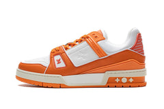 LOUIS VUITTON TRAINER " WHITE ORANGE "