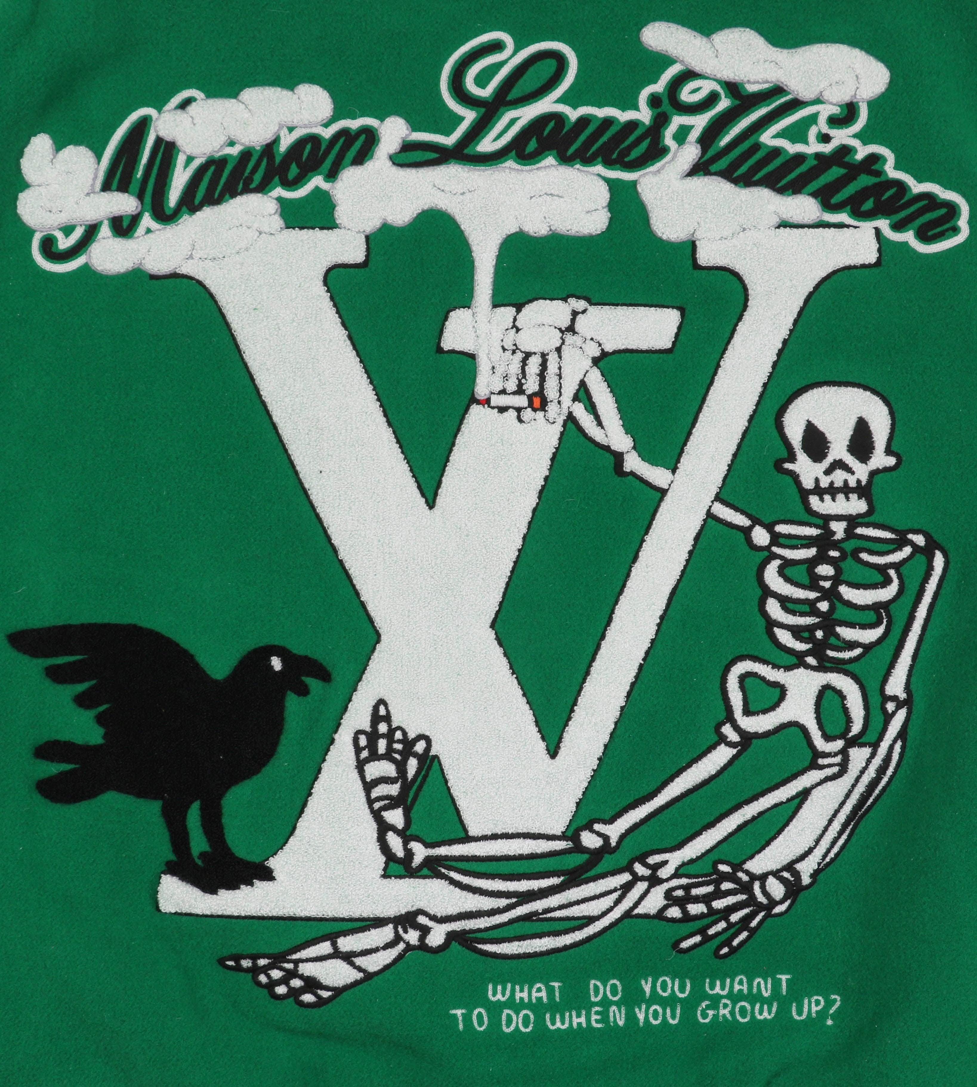 Men's LOUIS VUITTON FW21 Logo Embossing Green 1A9FQT