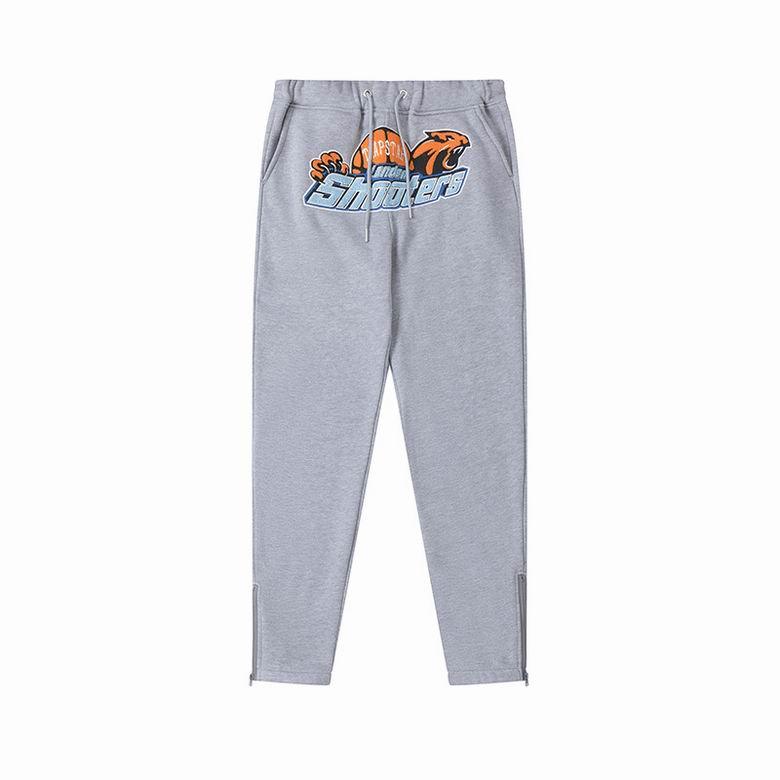 TRAPSTAR TRACKSUIT LOGO ORANGE SHOOTERS *GREY/BLACK* BLVCX