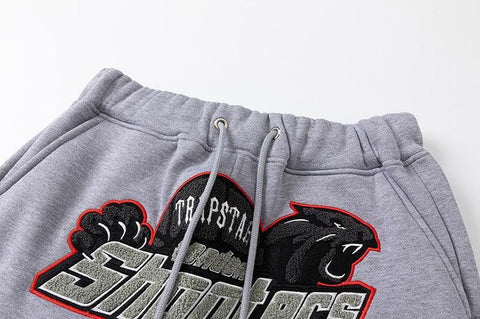 TRAPSTAR TRACKSUIT LOGO RED SHOOTERS *GREY/BLACK*